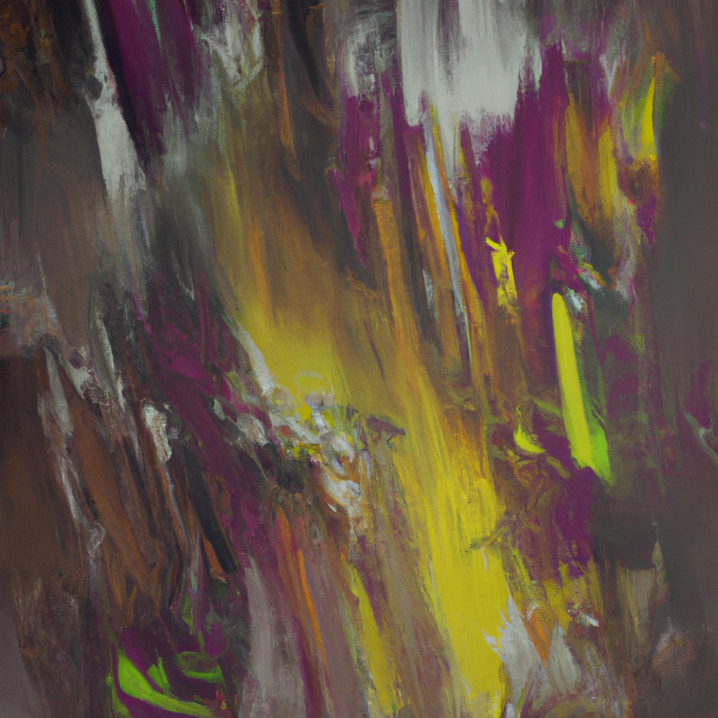 Vivid abstract oil brushstrokes, textured canvas